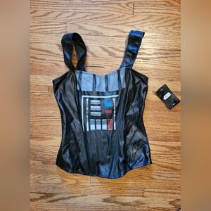 NWT Star Wars Darth Vader Disney Spirit Halloween Corset Costume Top Bra
